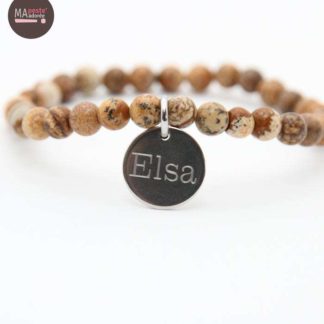 Bracelet en Jaspe Paysage