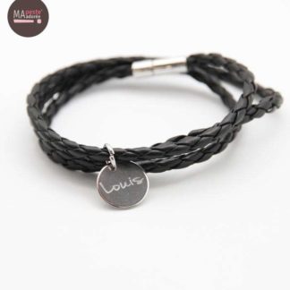 Bracelet 3 Tours Noir