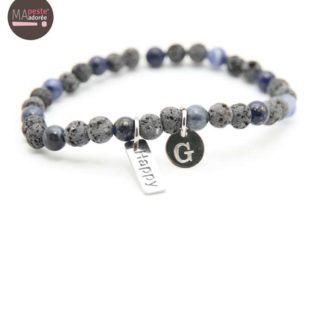 Bracelet Homme en pierre de lave