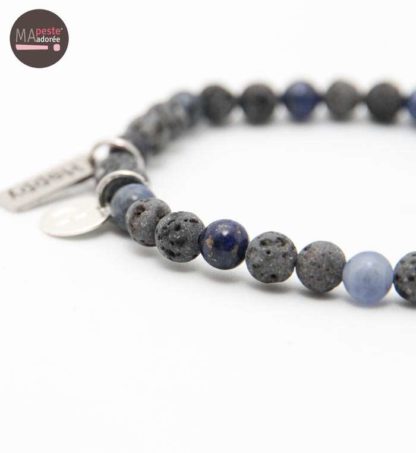 Bracelet Homme en pierre de lave