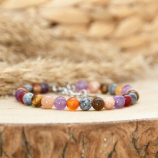 Bracelet femme en pierres naturelles pour développer sa chance et son intuition