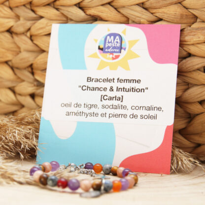 Bracelet en pierres naturelles femme pour la chance