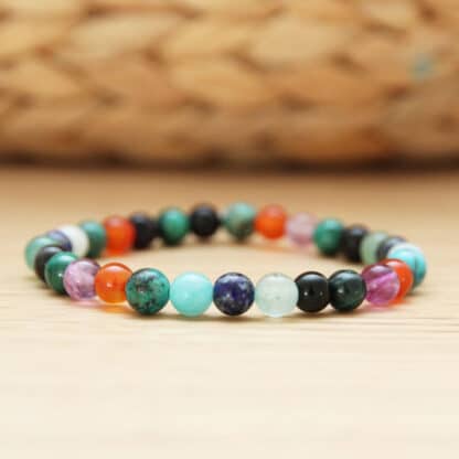 Bracelet en pierres chemin de vie pour femme 6mm
