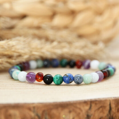 Bracelet pour homme chemin de vie avec pierres sur mesure