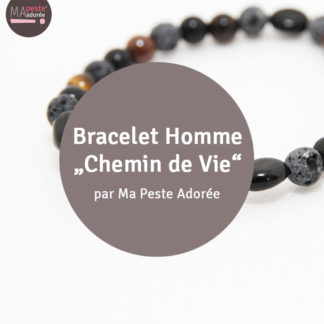 Bracelet lithothérapie homme