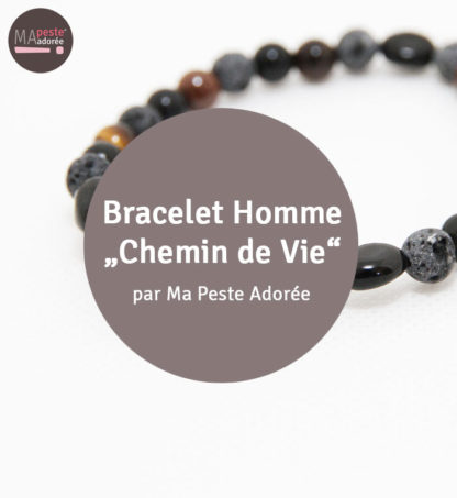 Bracelet lithothérapie homme