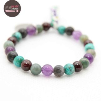 Bracelet Enfant en Pierres Naturelles Communion - Joie