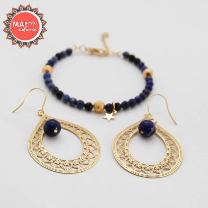 Boucles d'oreilles lapis lazuli