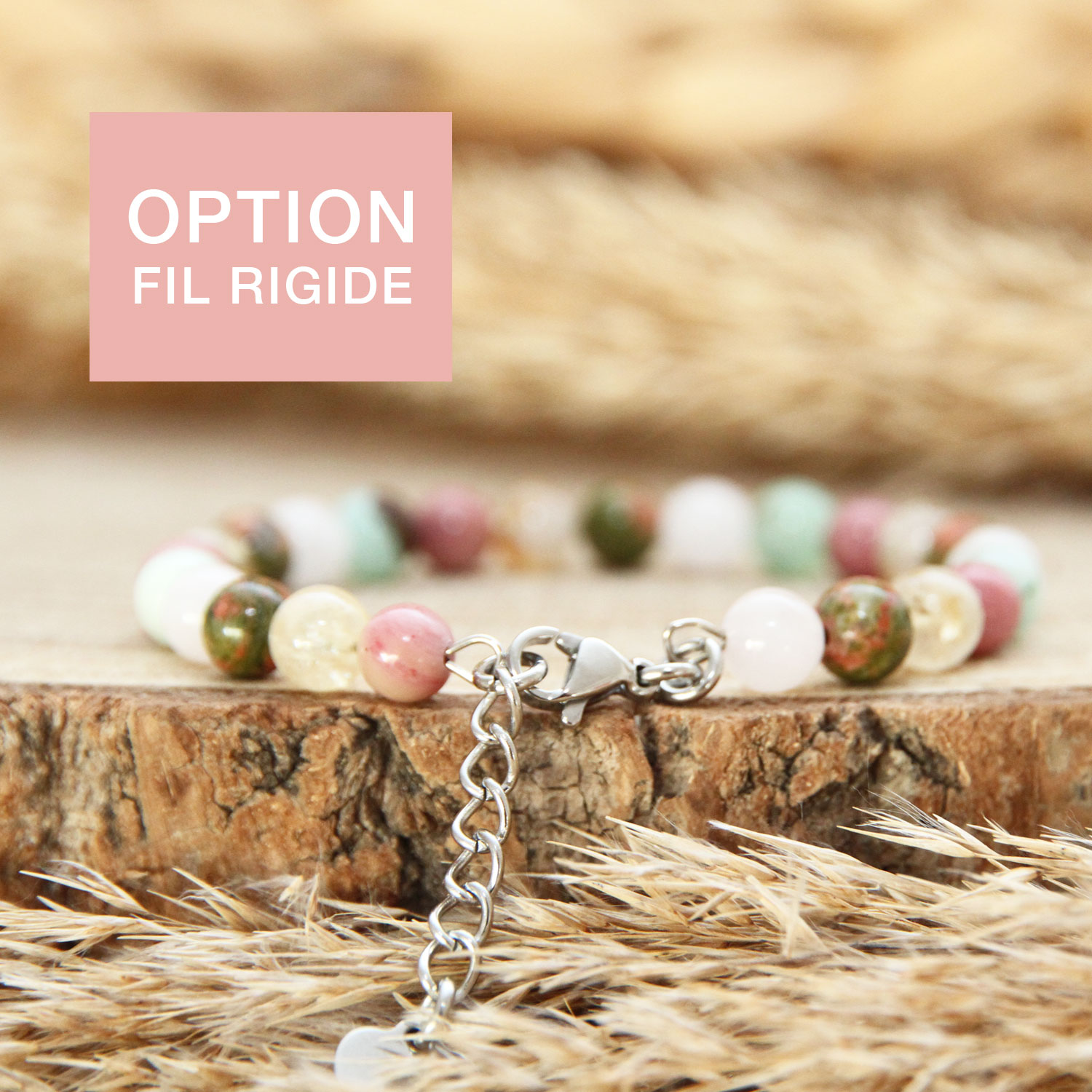 Chaque bracelet est fabriqué sur mesure pour vous avec votre choix de pierres et vos options