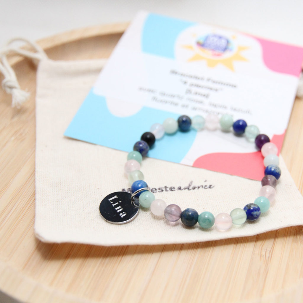 Bracelet avec pierres naturelles choisies par vous