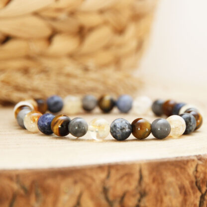 Bracelet Homme 4 pierres à choisir selon vos besoins