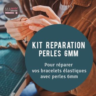 Kit pour réparer son bracelet élastique en pierres