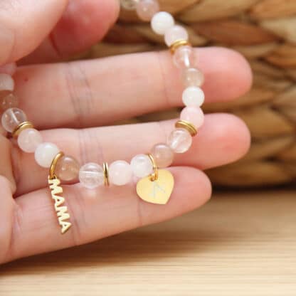 Bracelet en pierres naturelles pour la fête des mamans