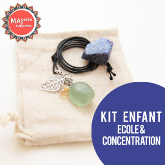 Coffret enfant lithothérapie école et concentration