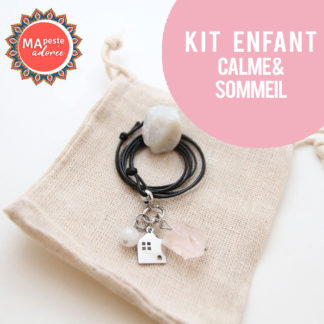 Coffret ou kit enfant avec collier et pierre pour le sommeil