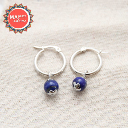 boucles d'oreilles femme lithothérapue