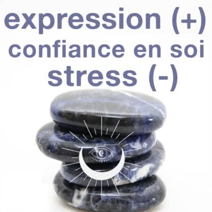 Galet de sodalite pour la communication