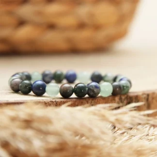 Bracelet lithothérapie enfant anti-stress en pierres naturelles 6 mm Bracelet enfant conçu pour apaiser le stress, les peurs et favoriser le calme émotionnel. Une création sur mesure Ma Peste Adorée