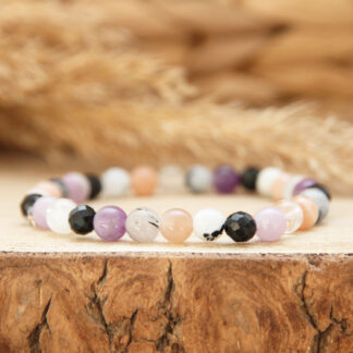 Bracelet en pierres naturelles pour femme pour l'endométriose et la fertilité