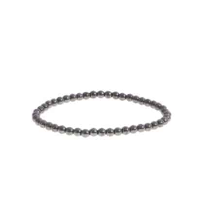 Bracelet en perles d'hématite 4mm