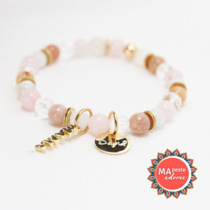 Bracelet en pierres maman