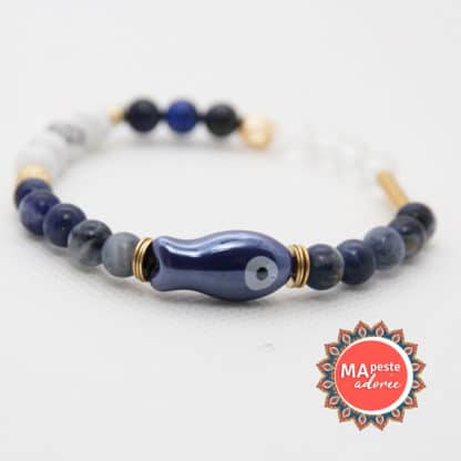 bracelet pierres naturelles sodalite