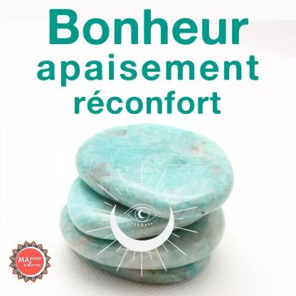 La pierre d'amazonite est une pierre bleu vert apaisante