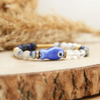 Le bracelet calme et paix en pierres est un bracelet sur mesure femme