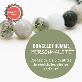 Un bracelet homme en pierres en fonction du caractère de la personne : oui c'est possible ici !