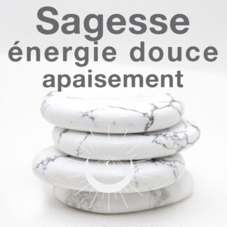 Galet plat de howlite