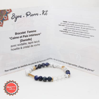 Un bracelet en pierres naturelles made in France et fait sur mesure