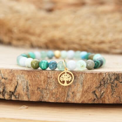 Bracelet lithothérapie sur mesure, bijou de guérison unique