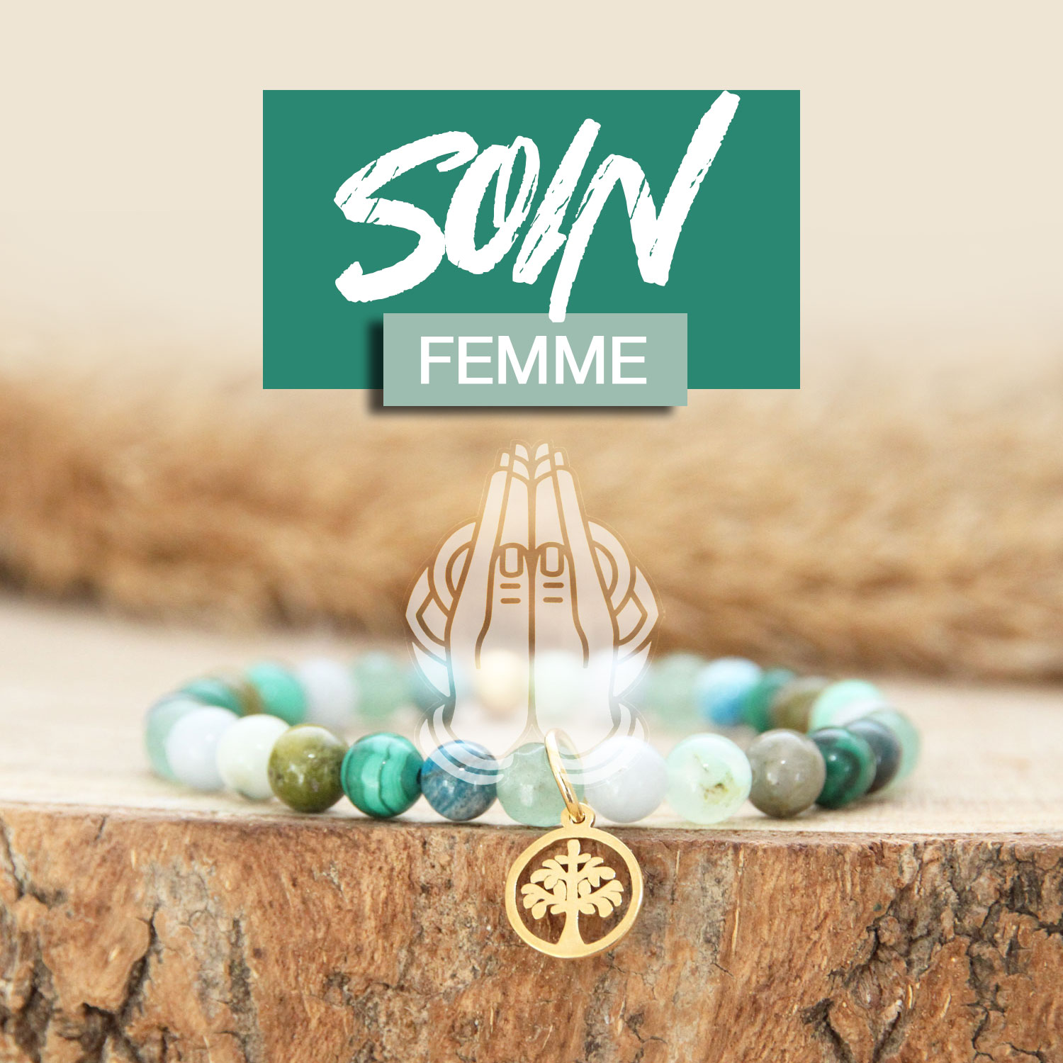 Découvrez le bracelet femme de guérison lithothérapie par Ma Peste Adorée