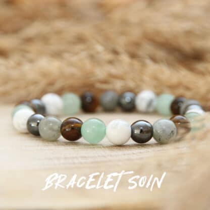 Le bracelet de guérison pour homme est un bracelet en pierres naturelles réalisé sur mesure
