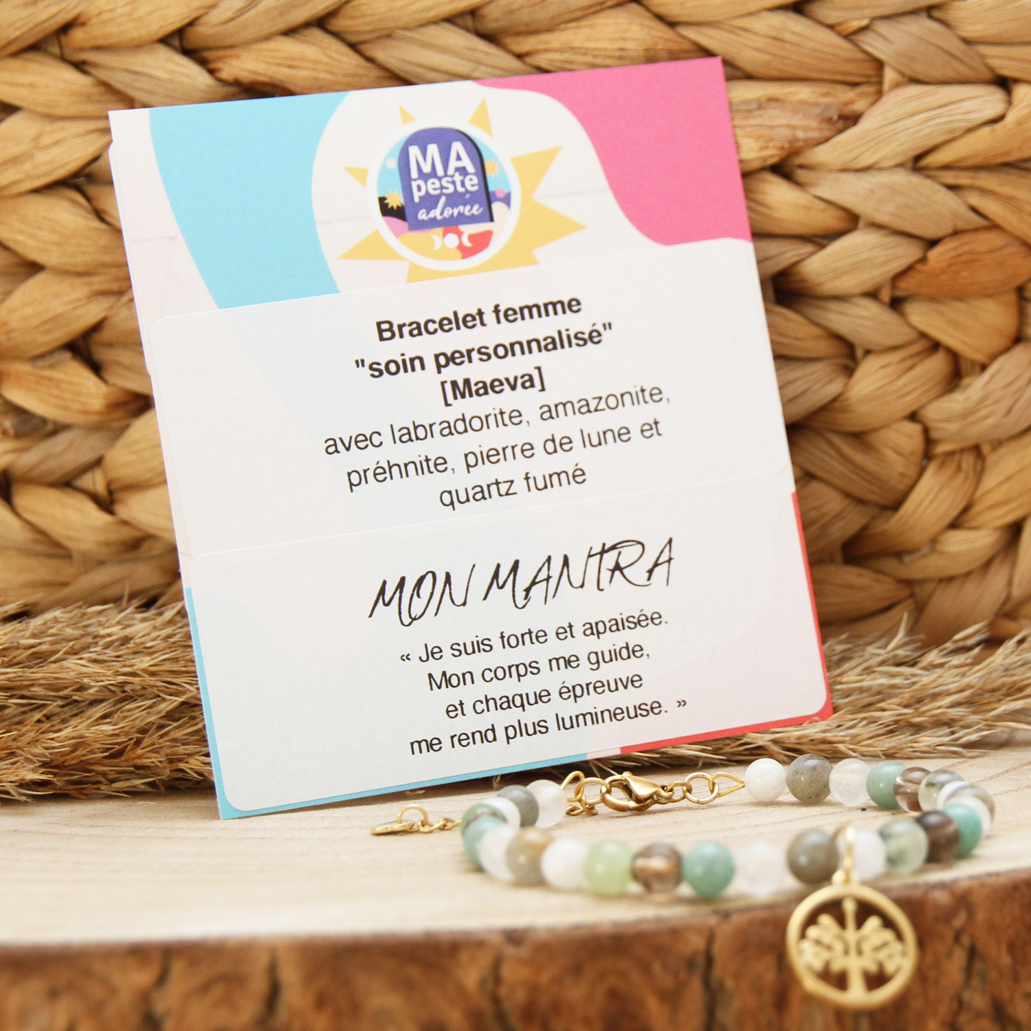 Chaque bracelet est accompagné d'un mantra imaginé pour vous