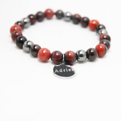Bracelet en pierres de lithothérapie homme pour la fatigue