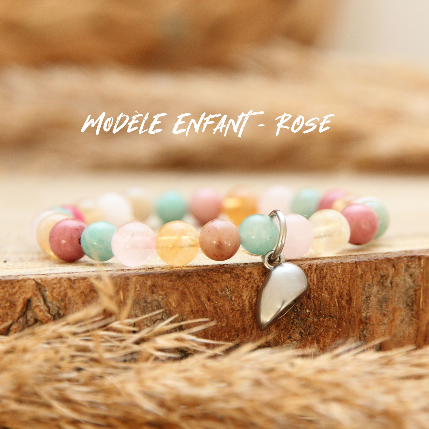 Découvrez le bracelet enfant rose du duo papa ou maman et moi