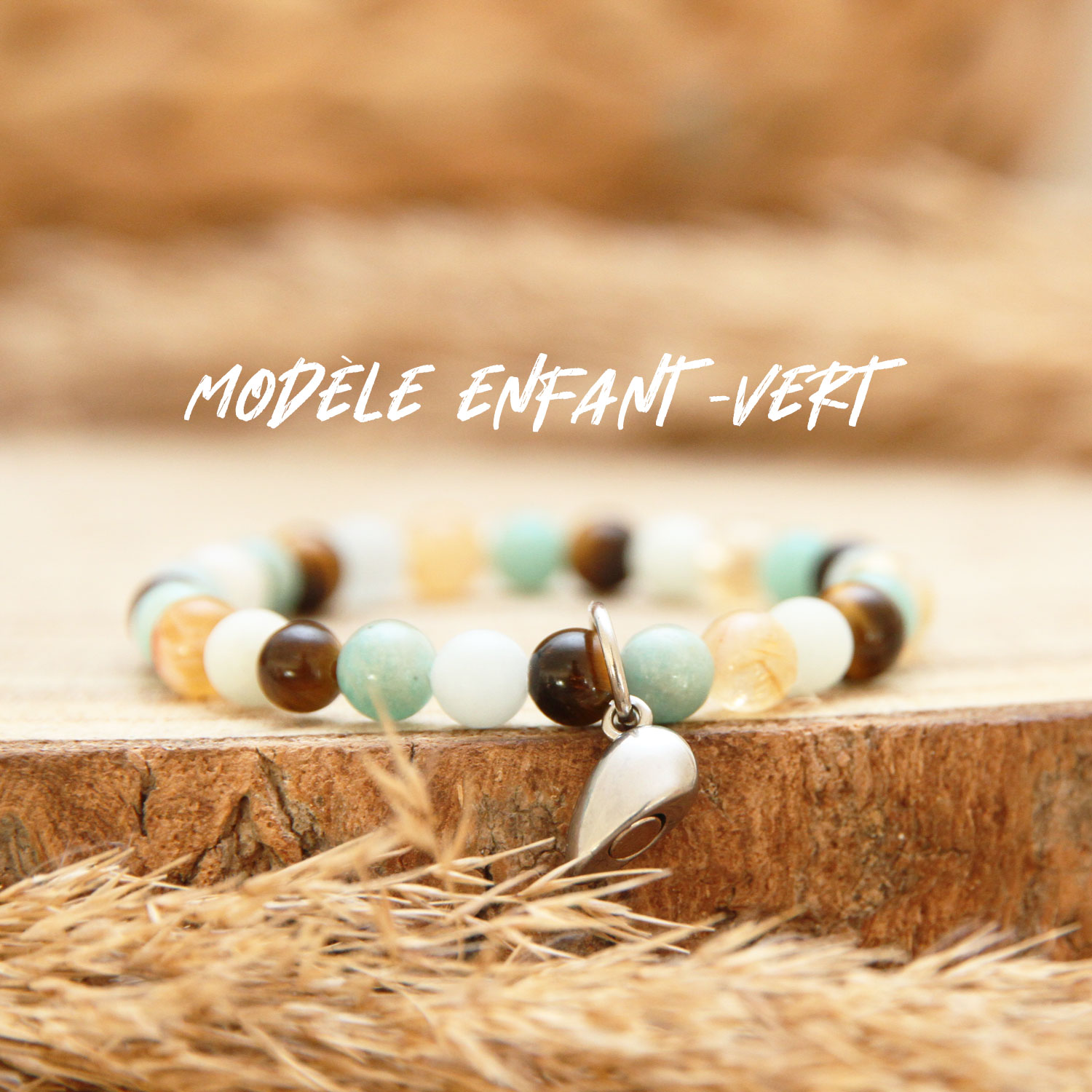 Découvrez le bracelet enfant vert du duo papa ou maman et moi