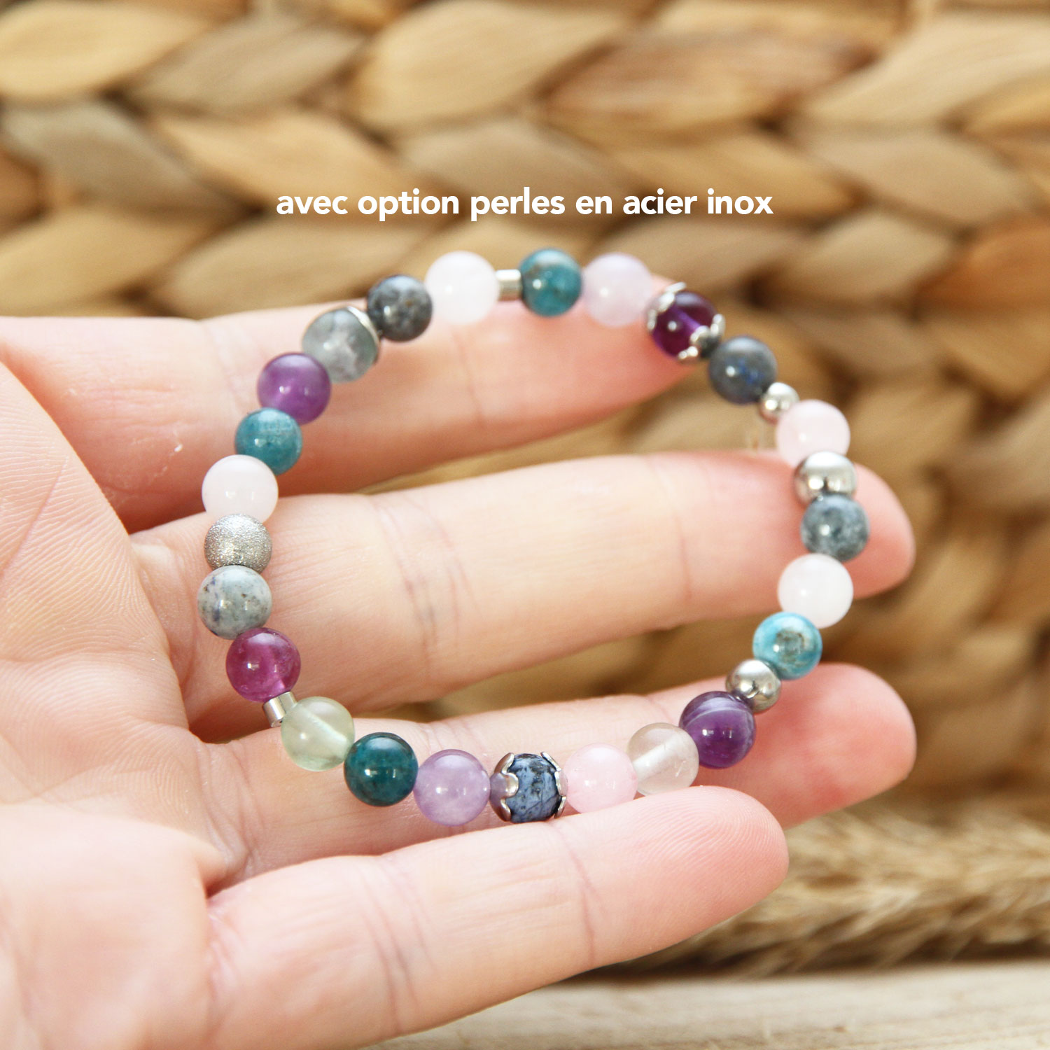 Bracelet de soin ou de guérison en pierres pour toute la famille