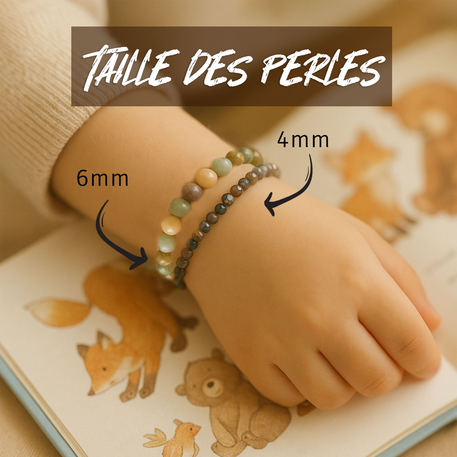 Les bracelets pour enfant en pierre naturelles Ma Peste Adorée, un bijou pour aller mieux