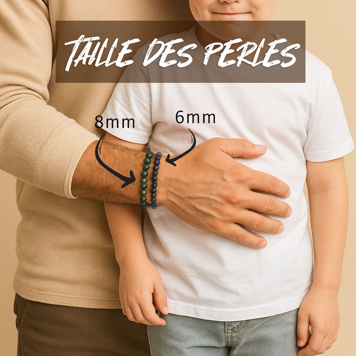 Bracelet homme soin ou guérison en pierres naturelles par Ma Peste Adorée