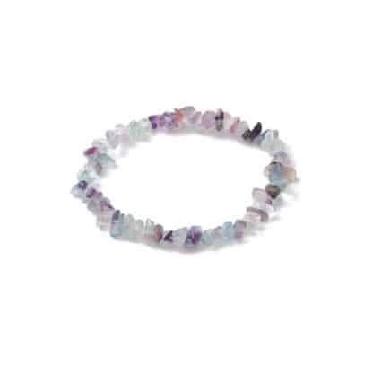 Bracelet en chips de fluorite pour la concentration