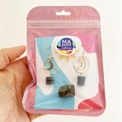 Kit Boucles Lune + Pierre