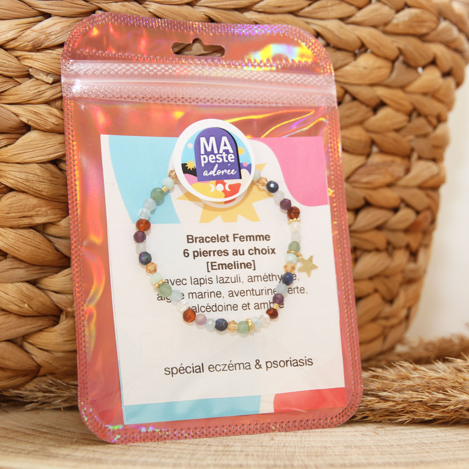 Chaque bracelet fin en pierres naturelles femme est réalisé sur mesure dans l'atelier Ma Peste Adorée