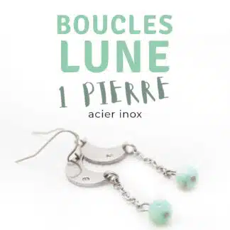 Boucles d’oreilles Lune