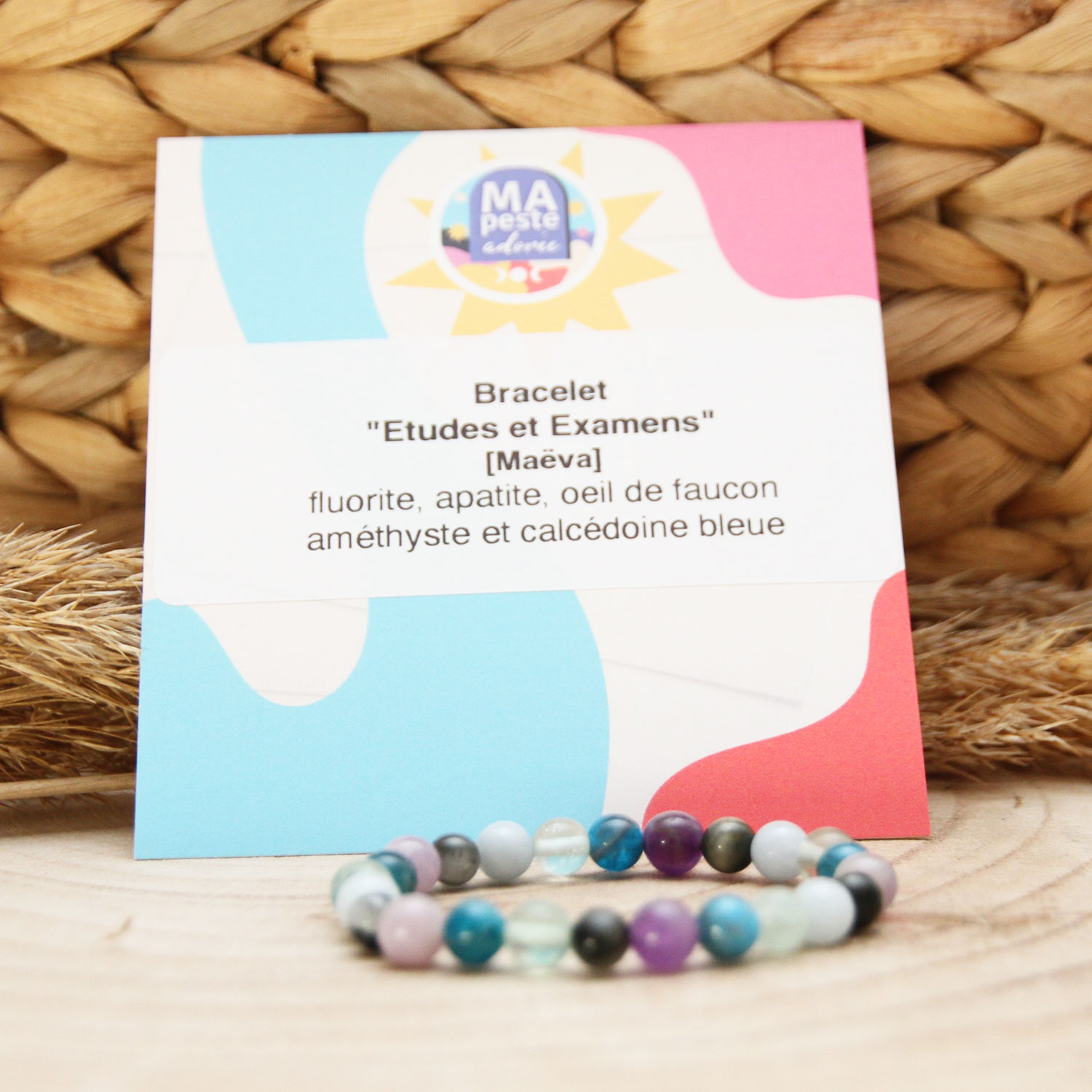 Bracelet en pierres pour la concentration et la réussite à l'école