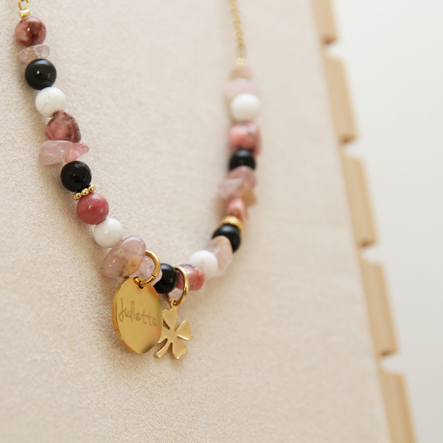 Collier enfant avec pierres au choix