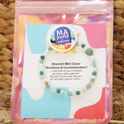 Bracelet émotions & communication en pierres naturelles – apatite, amazonite, aventurine, howlite, turquoise
