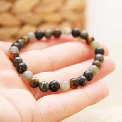 Bracelet bien-être spécial rentrée scolaire – monté sur fil élastique ou rigide avec fermoir