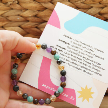 Bracelet en pierres naturelles pour femme pour l'ancrage